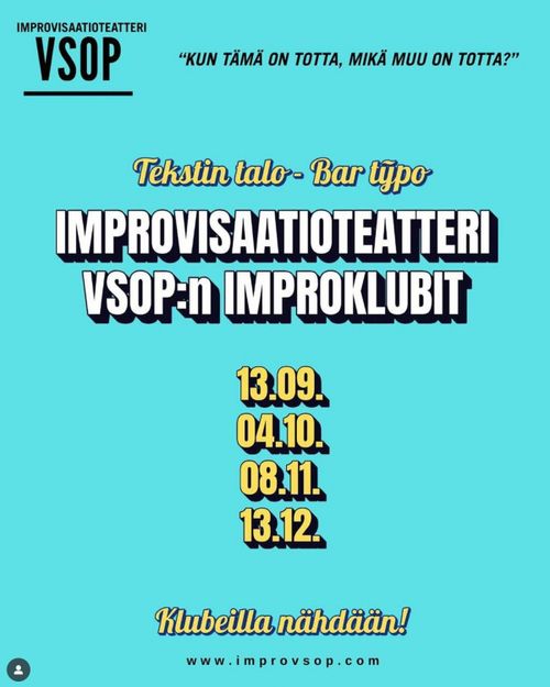 Improvisaatioteatteri VSOP:n klubikeikat